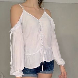 Bohemian style flowy blouse